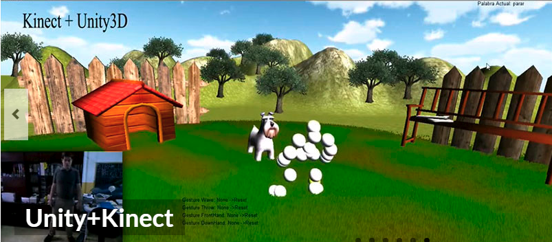 Kinect and Unity3D with gestures and voice Recognition (gestos y voz microsoft kinect SDK)